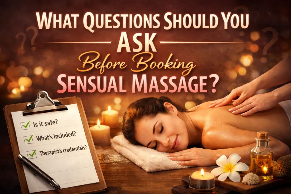 Discover key questions to ask before booking a sensual massage to ensure safety, comfort, and a satisfying, professional experience.